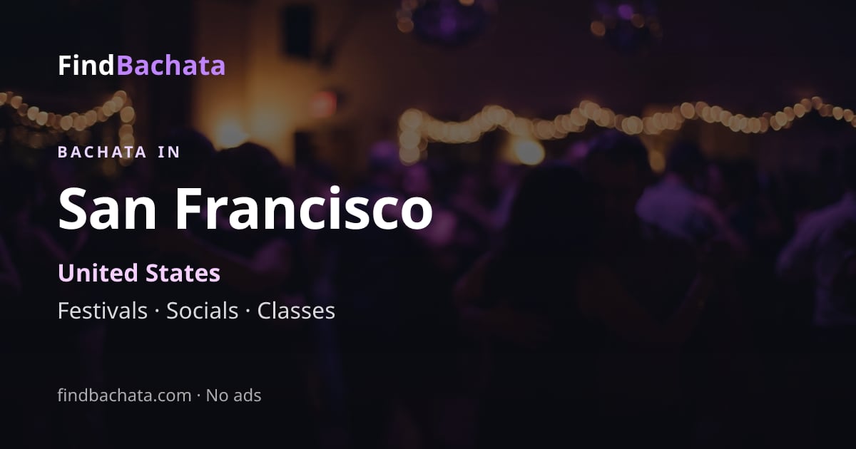 San Francisco bachata scene