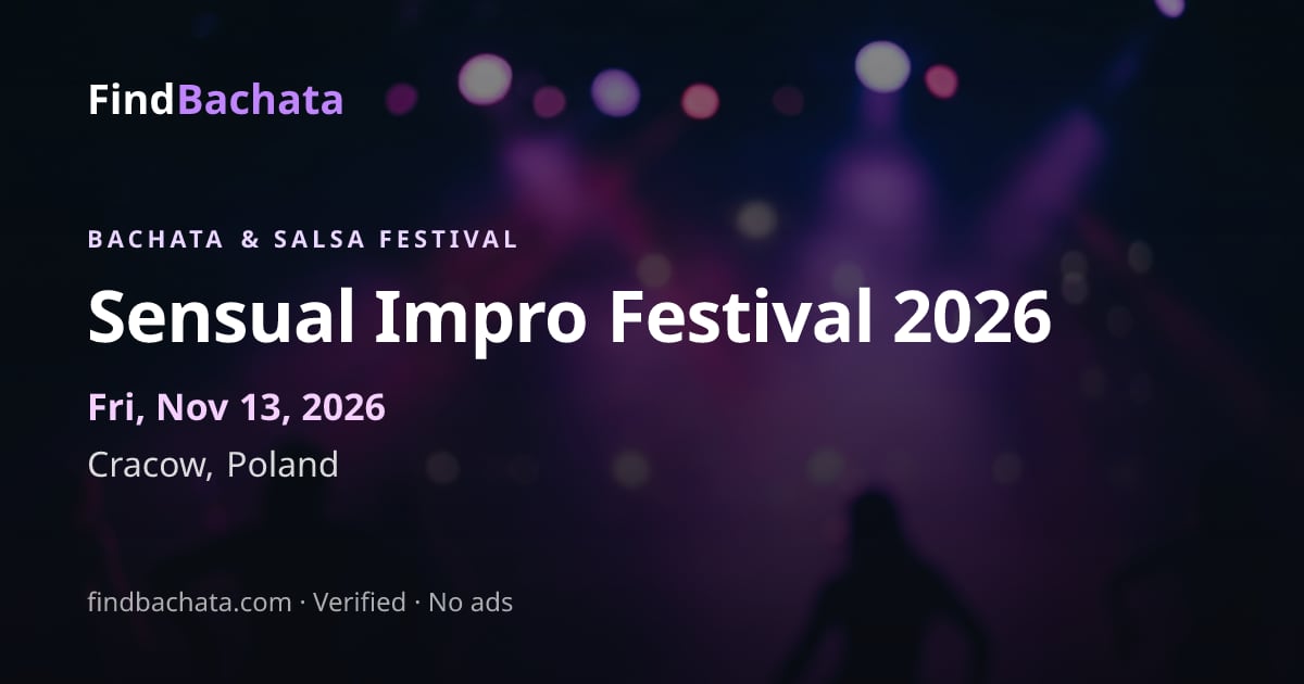 Sensual Impro Festival 2026