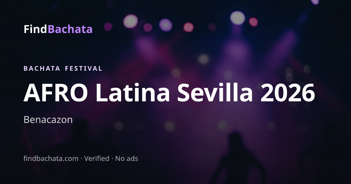 AFRO Latina Sevilla 2026