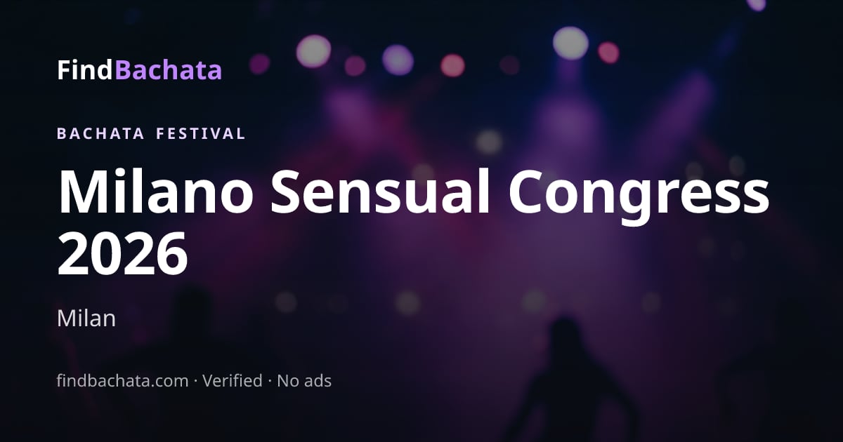 Milano Sensual Congress 2026