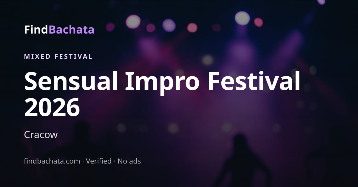 Sensual Impro Festival 2026